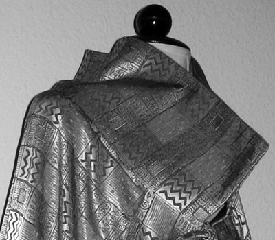 umhang mit rock und bustier / viskose